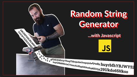 Javascript Project For Beginners Code A Random Strings Generator