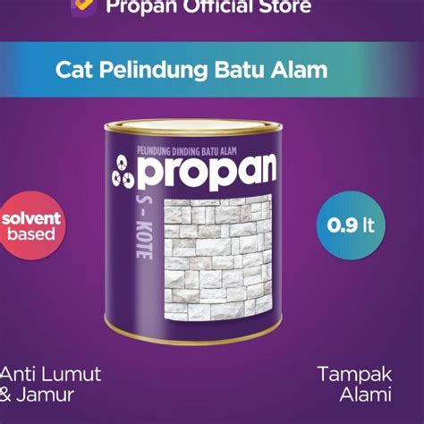 Jual Cat Batu Alam Propan Stonkote L Merah Bata Glos Shopee