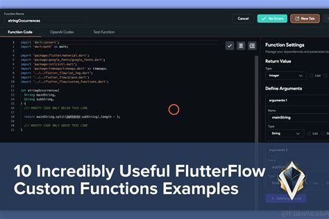 Incredibly Useful Flutterflow Custom Functions Examples