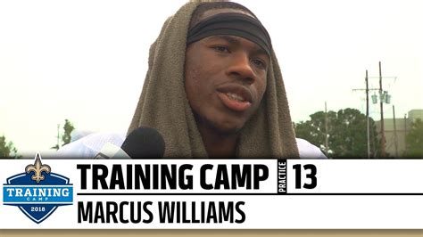 Marcus Williams Post Practice Presser Practice 13 2018 Training