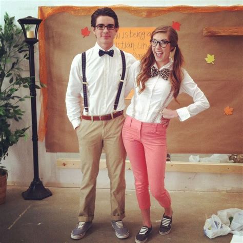 Pin By Linner M On Austie Pinterest Nerd Halloween Costumes Nerd Outfits Nerd Costumes