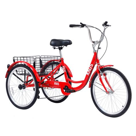 Adult Tricycles 7 Speed Adult Trikes 202426 Inch 3 Wheel Bikes For