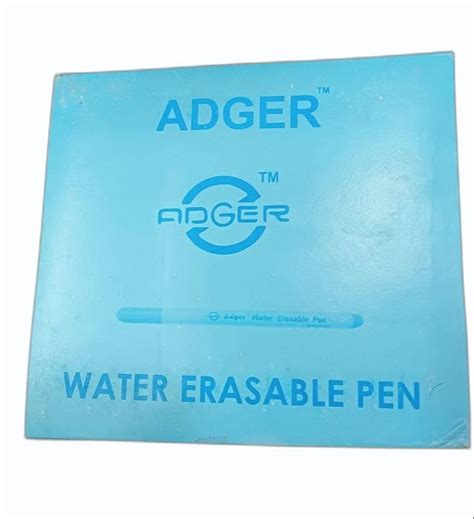 Blue Plastic Adger Water Erasable Pen For Used For Marking Garments Packaging Type Box At Rs