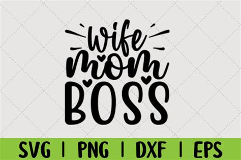 Wife Mom Boss Graphic By Graphic Territory · Creative Fabrica