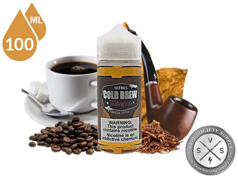 Tobacco Coffee NITRO S COLD BREW COFFEE 100ml Vape Society Supply