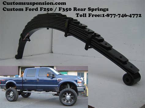 Ford F350 2008 2009 2010 2011 2012 2013 2014 Custom Rear Leaf Lift Spring 10 In Carrier Spring