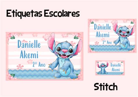 Etiquetas Escolares Stitch