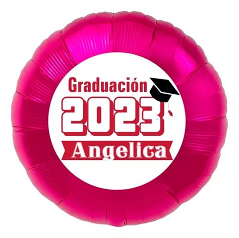 12 Globo Graduación Personalizados