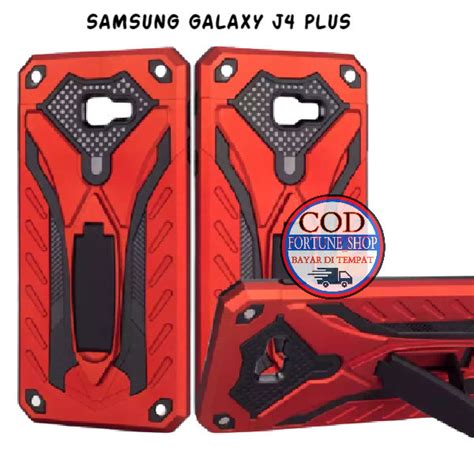 Case Cocok Untuk Hp Samsung J Plus Casing Standing Back Klip Hard Case