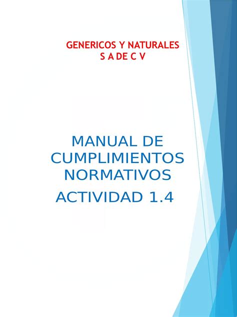 Calam O Manual De Cumplimiento Normativo Farmacias