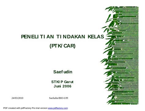 Pdf Penelitian Tindakan Kelas Ptk Car File Upi Edufile Upi Edu