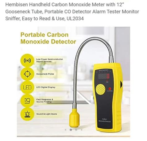 Handheld Combustible Gas Detector With Sound Light Alarm Digital