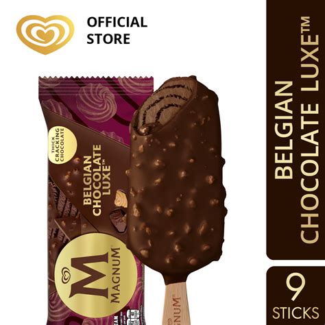 Magnum Belgian Chocolate Luxe Bundle Ice Creams 9 Pieces Lazada