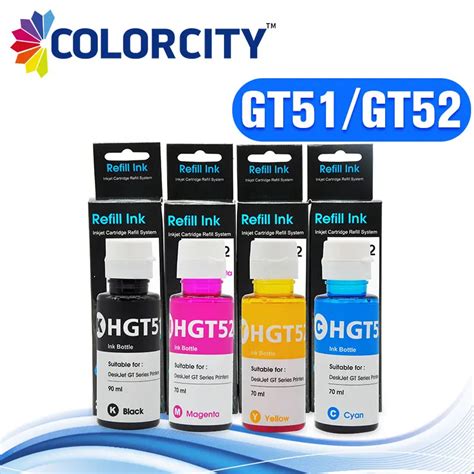 1set Ink Refill Kit GT51 GT52 HGT51 HGT52 Special Dye Ink For HP