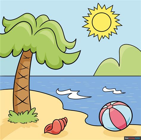 50 Easy Summer Step by Step Drawing Tutorials