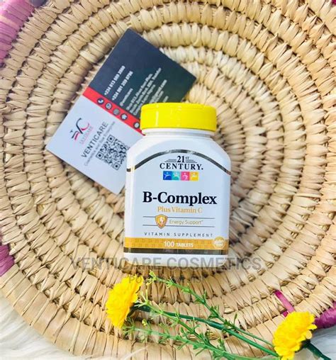 21st Century B Complex Plus Vitamin C 100 Tablets Venticare Cosmetics