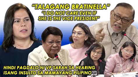 Cong Abante I Donot Care If She Is The Vice Pres Cong Marcoleta