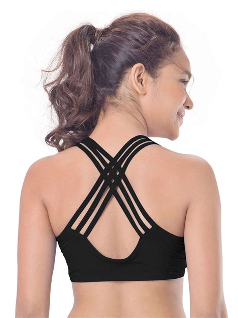 Buy Dhara Cotton Lycra Sports Bras Black Online At Best Prices In India Snapdeal