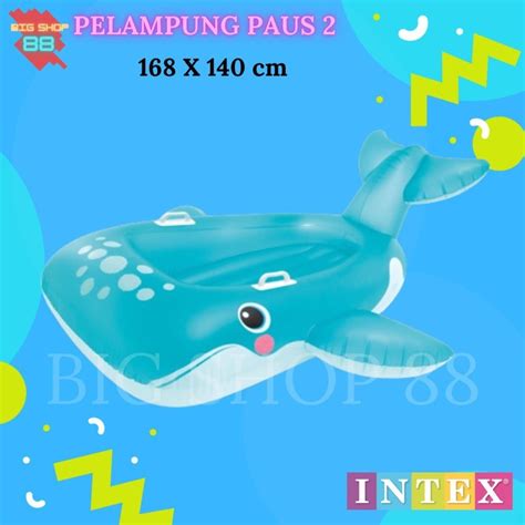 Jual Pelampung Renang Paus Ban Renang Paus Hiu Lumba Intex Whale Shark