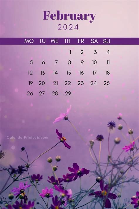 February 💞 In 2024 Calendar Wallpaper Birthday Calender February