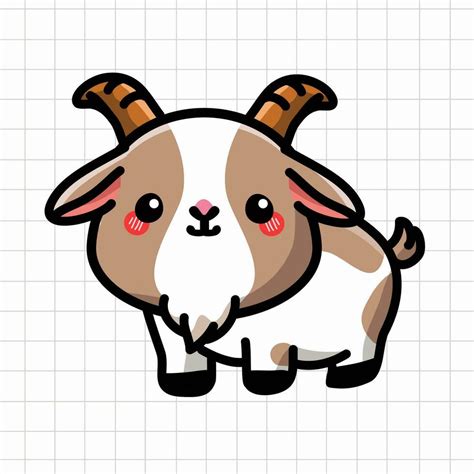 Cute Goat Animal Illustration 30771847 Vector Art At Vecteezy