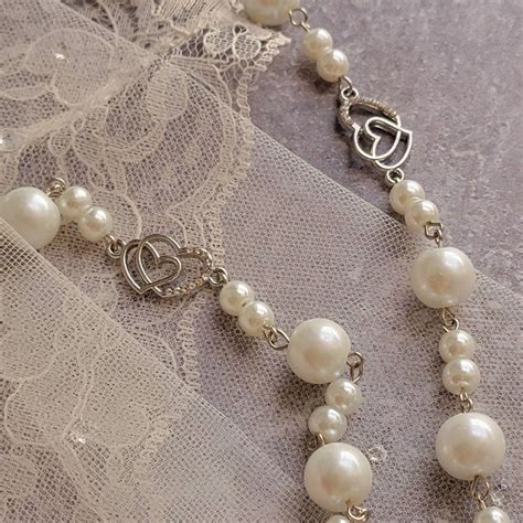 Catholic Pearl Wedding Unity Cord Rosary Lasso Cord With White Etsy