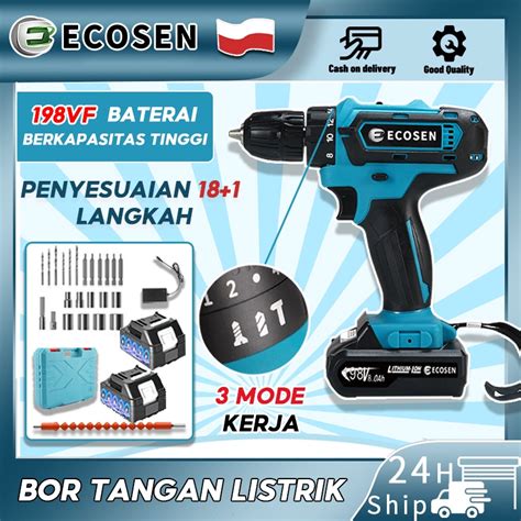 Jual Mesin Bor Baterai Bor Cas Vf Bor Listrik Cordless Drill Battery