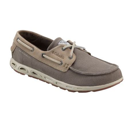 Columbia Mens Bonehead Vent Leather Pfg Boat Shoe Grey Discount