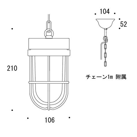 GORIKIISLAND P6000 AN CL LEペンダントライト ダイニング キッチン マリンランプ 船舶照明 クリアガラス 中型