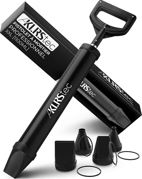 Klrstec Pistolet à Mortier Professionnel Xxl 1100ml Pistolet à Joint Pratique Pour Mortier