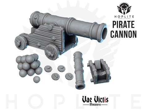 The Pirate Cannon 28mm Fantasy Dandd Dungeons And Dragons Etsy