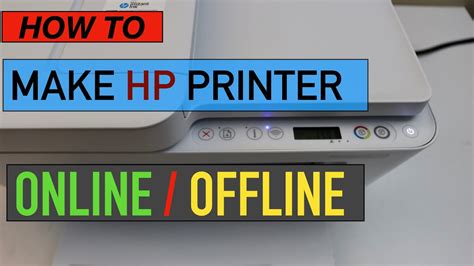 How To Make Hp Printer Online Offline Youtube