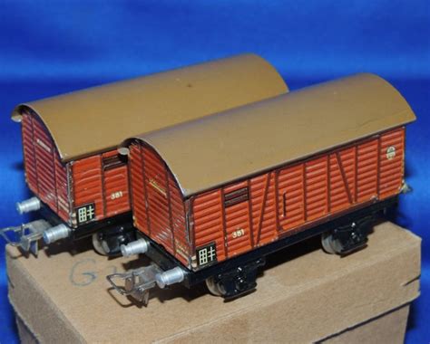 Märklin H0 381 K 5 Freight carriage 2 boxcars Catawiki