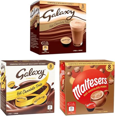 Galaxy Galaxy Caramel Maltesers Hot Chocolate Pods Nescafe Dolce