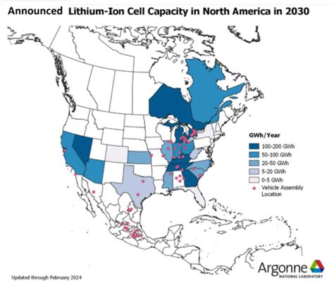 Anl Battery Cell Production In N America Expected To Exceed Gwh