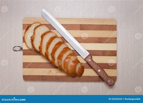 Sliced Bread On Breadboard Stock Photo Image Of Baked 22252244