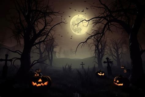 Spooky Halloween background scene (2508224)