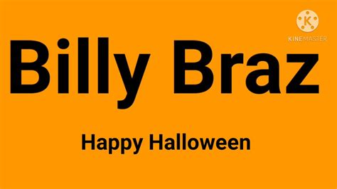 Billy Braz Halloween Intro And Outro Youtube