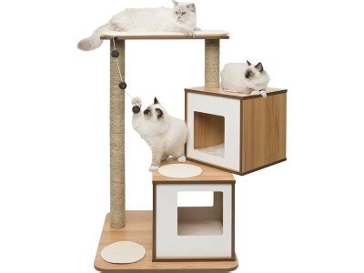 Arbre Chat Contemporain Griffoir Chat Arbre Chaton Double Ciel Terre