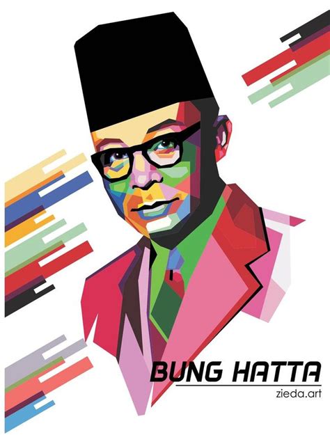 Bung Hatta by zieda-art on DeviantArt | Instagram graphic design, Instagram graphic, Bung hatta art