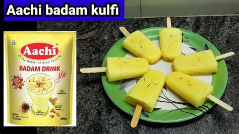 Aachi Badam Drink Mix Kulfi Badam Kulfi Kulfi Iftar Recipes Summer