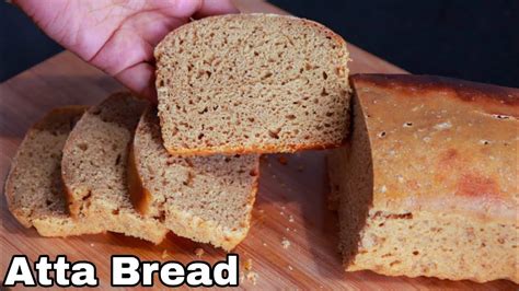 Eggless Wheat Bread Recipe Without Oven Atta Bread Brown Bread Whole Wheat Bread By Food