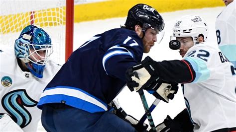 Winnipeg Jets Fall To Seattle Kraken On Late Power Play Goal CBC News