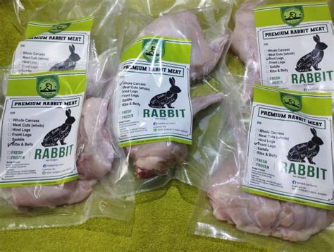 Fresh Rabbit Meat Cuts Whole Rabbit Nutritious And Healthy