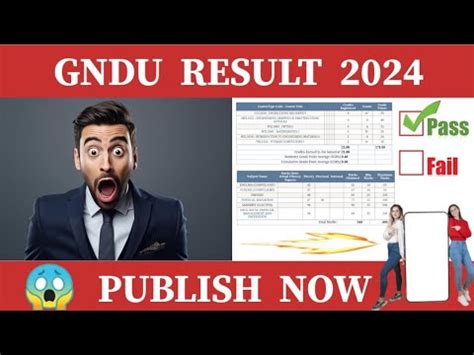 Gndu Result 2024 Publish Now Breaking News 2nd 4th 6th Semester