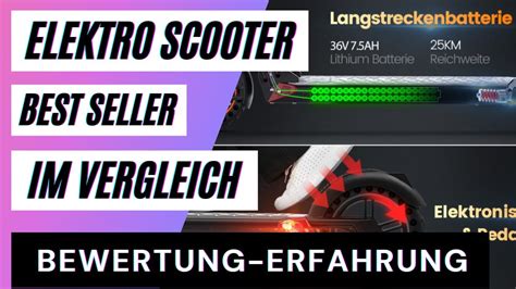 Best Seller Elektro Scooter im Vergleich Fünf beste Elektro Roller