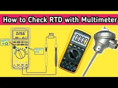 How To Check Rtd With Multimeter Youtube