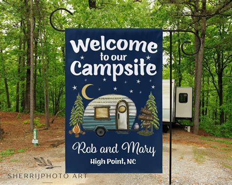 Personalized Camping Flag Custom Garden Flag Camping Flag Camper