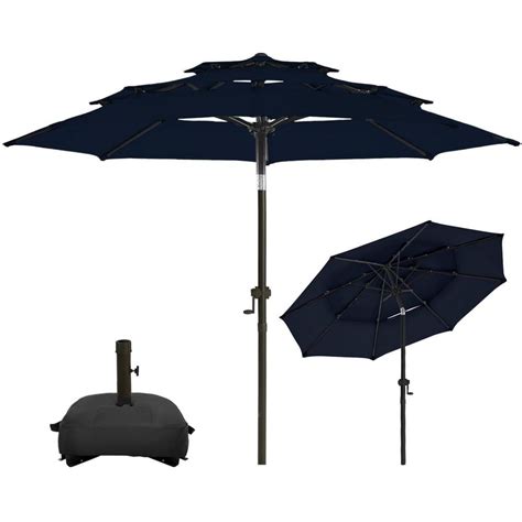 Pasamic Ft Tiers Aluminum Patio Umbrella Market Umbrella Fade