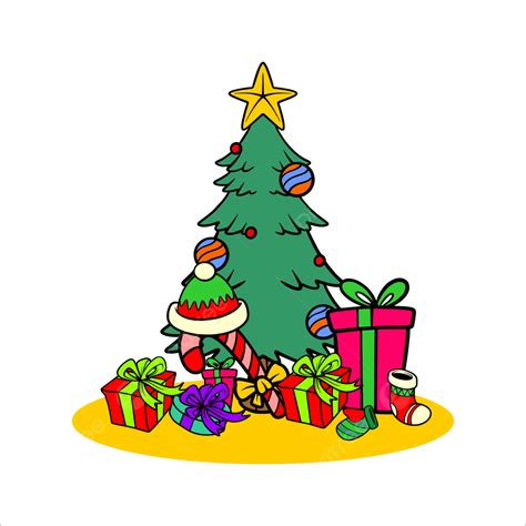 Christmas Tree Cartoon, Christmas, Mery Christmas, Santa Claus PNG and ...